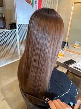 ヒース 姪浜(Heath) 縮毛矯正　髪質改善　ミルクティーベージュ