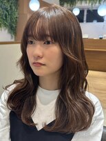 ビューブルー 亀戸錦糸町(VIEW BLUE)&nbsp;◎美髪カールシアーカラーブラウンエアリーロングセミディ