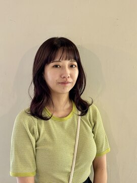 美容室 はなこ パープルカラー