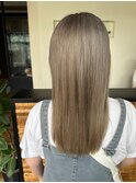 夏のヘアケア ハイトーンカラー+サラ艶ストレート#2