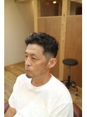 オールバックパーマ