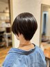 【黒髪のまま白髪ぼかし】シャドウカラー+カット (ショートヘア限定)￥10.560