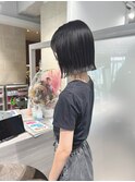 20代30代40代小顔切りっぱなし大人ボブイヤリングカラー