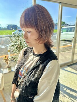 ロエン 西岡崎店(ROEN) #ウルフ×エンドカラー/20代/30代/40代/ウルフ/ダブルカラー