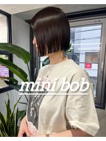 ニコ トウキョウ ヨコハマ(nico)&nbsp;ミニボブ/切りっぱなし/ボブ/縮毛矯正/タッセルボブ