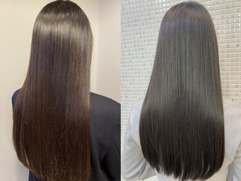オーガスト ヘア ネイル(AUGUST hair nail)の写真/【美髪縮毛矯正/酸性ストレート/髪質改善】が大好評★くせ毛やボリュームを抑えるだけではなく艶感も演出◎