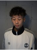 10代20代メンズカットツイストパーマツイストスパイラルメッシュ