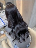 ◯着物メルティカラーフェミニンロング似合わせカット暗髪韓国