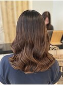 ミディアム韓国風パーマウェーブミディアム