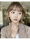 #小顔#外ハネボブ#ミディアム#美髪#イメチェン