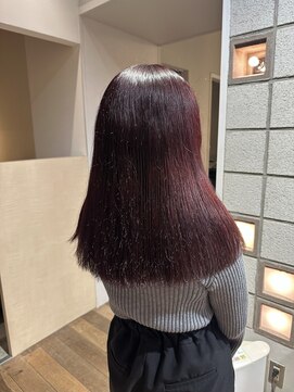 クリアー オブ ヘアー 藤が丘店(clear OF HAIR) ブリーチなしピンクカラー☆