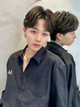 グロー オオミヤ アネックス 大宮(GLROW OMIYA ANNEX) 韓国メンズ 毛流れパーマ メンズ縮毛矯正