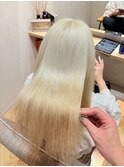 透明感ホワイトブロンド×エレガント艶ハイトーン   【SOTA】