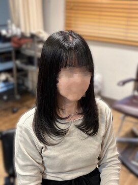 ニュイ 高槻 阪急茨木店(nui) くびれヘア/アプリコットオレンジ/ハイライトカラー/茨木