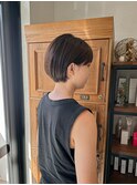 耳かけ×丸みショート（白髪染め可）
