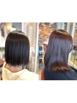 朝のお手入れを簡単に！広がりにくいストレートヘアを実現◎丁寧なヒアリングで理想の仕上がりへ！