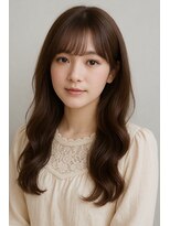 ヘアーディープ(hair deep)&nbsp;ロング×ピンクベージュブラウン