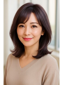 ジプソ 池袋西口(Gypso) ミディアムレイヤーカット/美髪カラー/髪質改善トリートメント