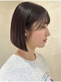 ショート/ボブ/ナチュラルブラウン