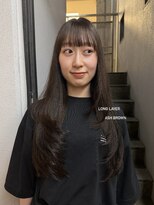 テテ ニコ(tete nico)&nbsp;【なりたりみ】ロングレイヤーアッシュブラウン