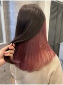 池袋デザインカラーインナーカラーイヤリングカラーハイライト