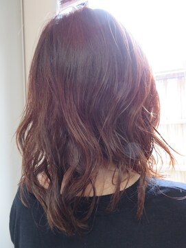 あんぐる美容室 デコルア波巻きパーマ