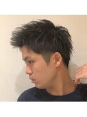 (GRAND LINE)藤田遼黒髪立ち上げアップバンクショートmen'shair