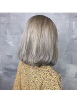 ヘアサロンM 新宿&nbsp;外ハネボブ/アッシュブラウン/ネオウルフ/デザインカラー