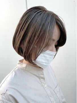 ルーファス 恵比寿 渋谷(Ruufus) 白髪ぼかしハイライトグレーベージュ【Ruufus恵比寿渋谷】3157b