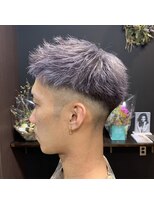 ローレンアンドパレード 並木坂店(Lauren&Parade) メンズフェード×ラベンダーシルバー