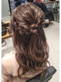 ハーフアップ☆ヘアセット/ヘアメイク/渋谷/表参道/外苑前/東京