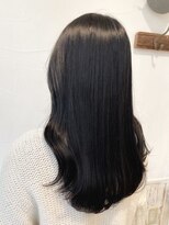 ネオリーブアオバ 高田馬場店(Neolive aoba)&nbsp;アディクシーカラーブルーブラックの艶カラー