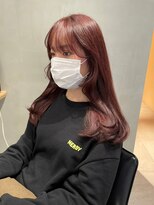 ヘアサロン ガリカ 表参道(hair salon Gallica) 【mami】大人かわいい透明感ピンクベージュ/暗髪地毛風カラー