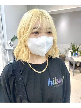 ヴェイン 渋谷(vain) ハイトーン ブロンド ミディアム