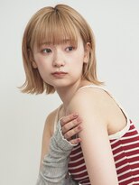 ルクスドレ 新宿(Luxe doree')&nbsp;外ハネボブ/グラデーションカラー/ペールベージュ[新宿]