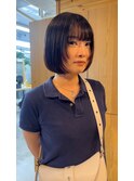 ボブ/顔まわりレイヤー/地毛風カラー
