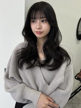 ソヨン 松本庄内店(SOYON) 黒髪×シースルーぱっつんバング