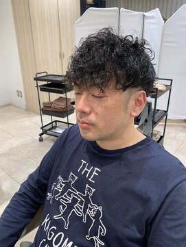 アッシュ 千歳烏山店(Ash) くせ毛を生かしたメンズツーブロックヘア