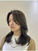 【韓国風ロングレイヤースタイル】