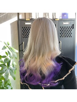 ヴァイス 渋谷店(VAICE) ホワイトカラー エンドカラー パープル