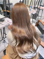 フォルテ ティアラ 横浜店(FORTE TIARA)&nbsp;透明感マロンベージュ/ブリーチなしWカラー/髪質改善カラー