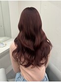 10840髪質改善黒髪アッシュブラックワインレッド艶髪韓国風巻き