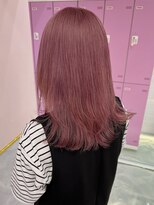 ゲーム バイ アランスミシー 横浜(GAME by Alan Smithee) ダブルカラーピンクベージュケアブリーチハイトーン髪質改善