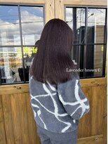 ライフイズ 磐田本店(Life is...)&nbsp;ラベンダーブラウン/艶カラー/レイヤーカット
