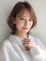 エトラ 渋谷店(etora)&nbsp;前髪 外ハネボブ ワイドバング イメチェン 美髪"