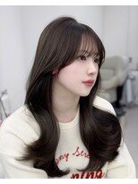 アマトウキョウスマートサロン(AMA TOKYO×Smart Salon)&nbsp;韓国ヘア　レイヤーカット　顔まわり