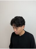アップバング　メンズショート　本厚木メンズパーマ