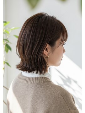 シャギーボブ/ココアブラウン/ウルフボブ/ ミニマルボブ