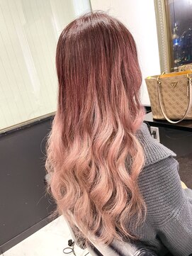ヘアーデザイン ジェルム(Hair Design germe) ピンクグラデーション #しのだスペシャル