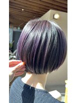 ルックアット(Look at)&nbsp;【Look at】レイヤーボブ似合わせカット着物ヘアダークアッシュ